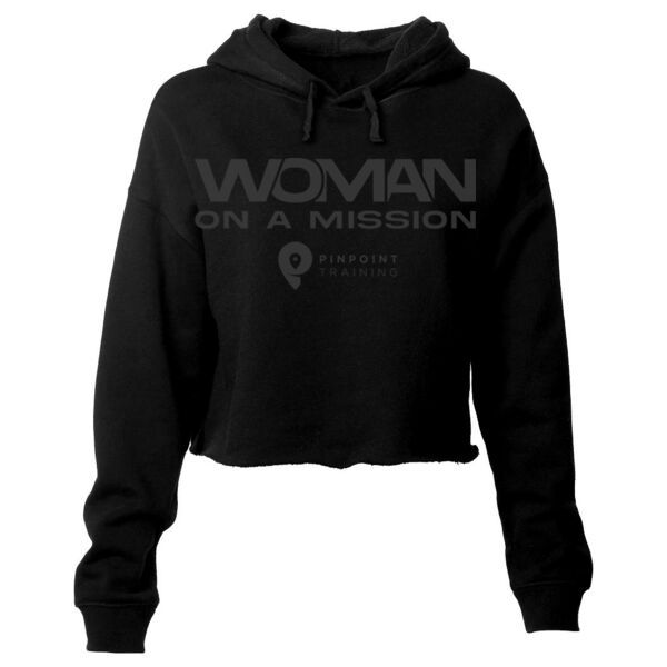 WOMAN ON A MISSION - WOMEN'S CROP T-SHIRT - $WBR2U7$ Thumbnail